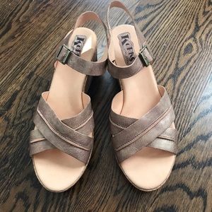Korks Golden Plattform Sandals 11